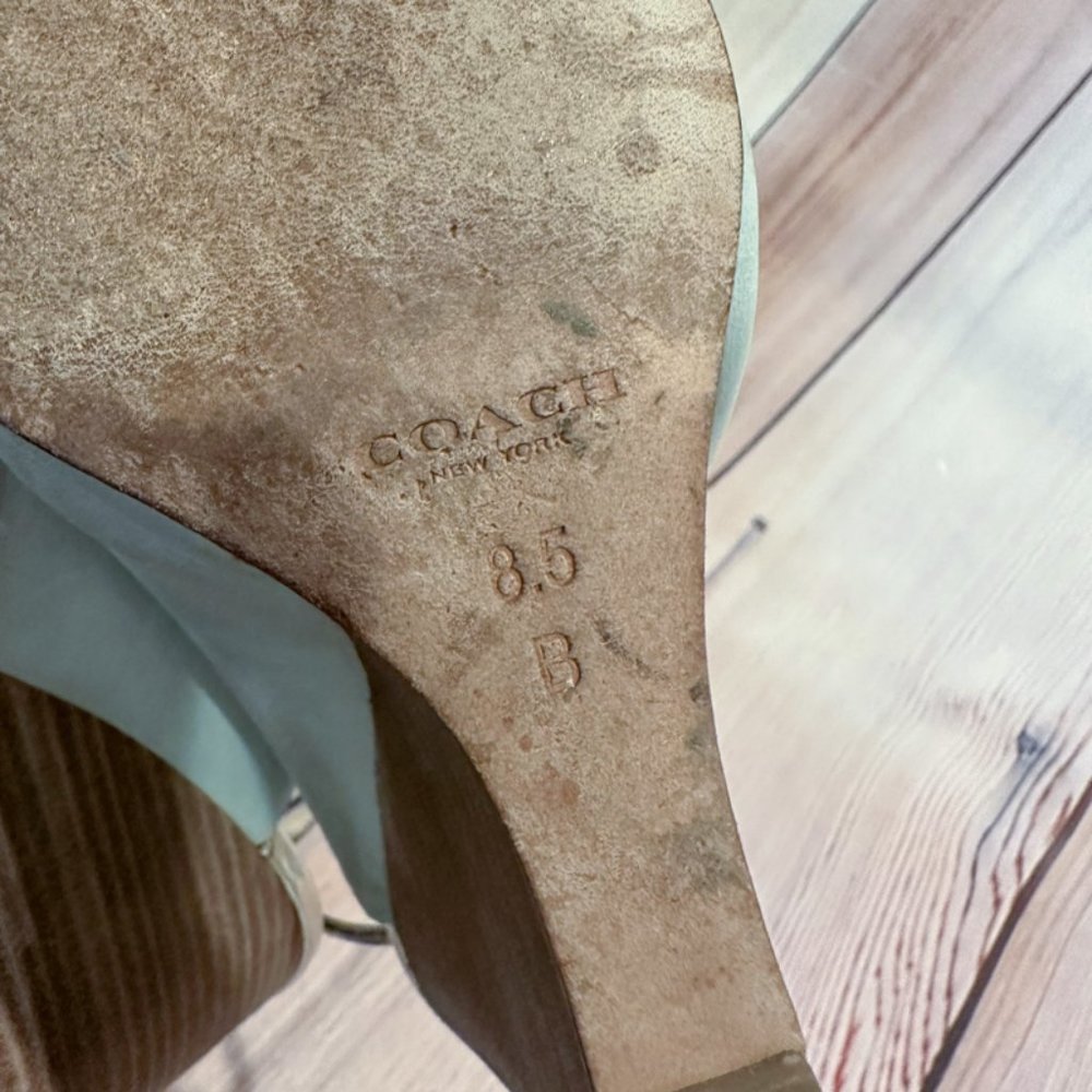 COACH pointy wedge sandals - Picture 4 of 9